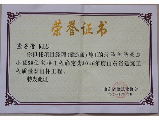 个人荣誉